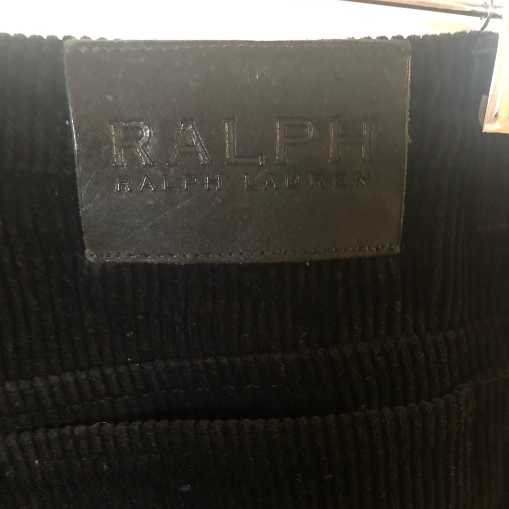 RALPH Ralph Lauren black wide wale corduroy straight leg 5 pocket cords jeans - Picture 7 of 7